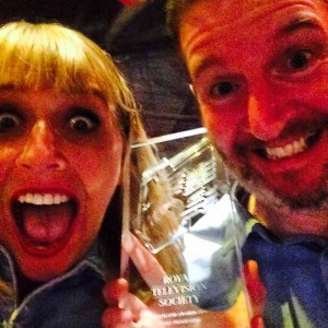 Jock Stein writer, producer and director Margot McCuaig and editor Steven Meechan