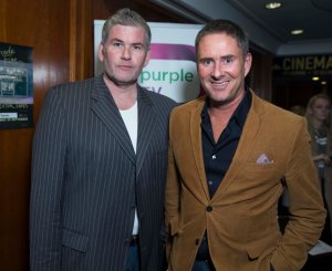 GLASGOW FILM THEATRE. Premiere of Jim Baxter documentary Stephen and alan baxter